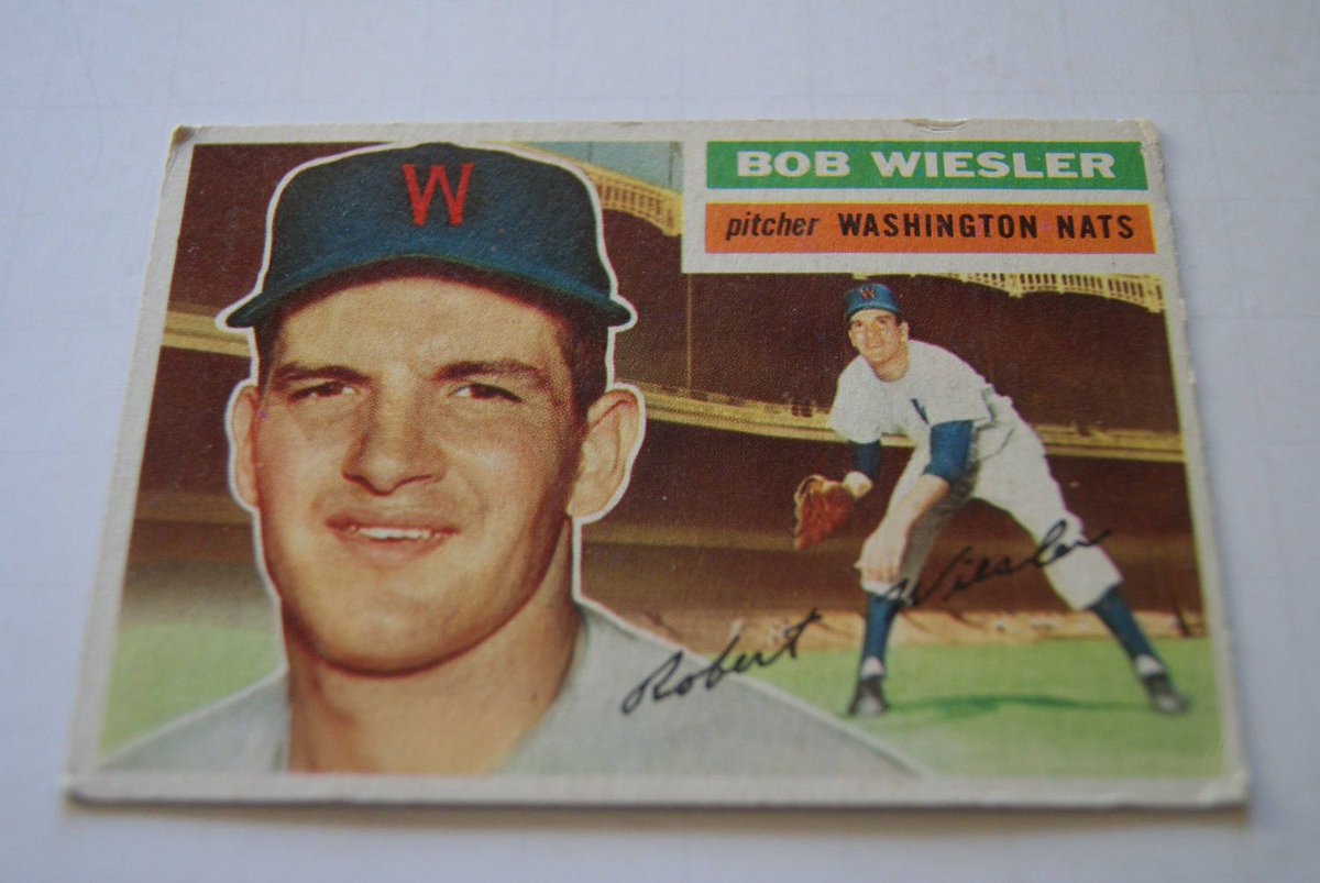 Wisdom_Lane's tweet photo. Vintage Bob Wiesler Washington Nationals 1956 TOPPS Baseball Card Nu… https://t.co/rsXF5ErbYW #WisdomLane #Number327 https://t.co/k3PMbj4Jrh