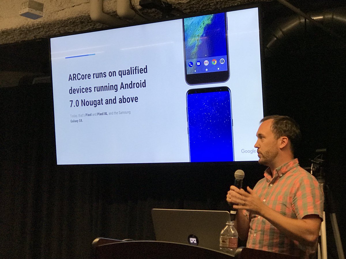 super_ventures's tweet photo. @NathanMartz of Google breaking down #ARCore #ARBA #LaunchpadSpace https://t.co/Ek6rmE5RsK