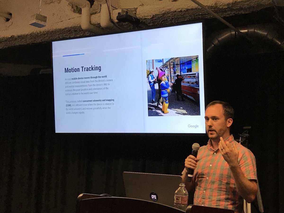 super_ventures's tweet photo. @NathanMartz of Google breaking down #ARCore #ARBA #LaunchpadSpace https://t.co/Ek6rmE5RsK