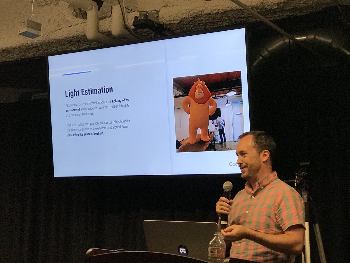 super_ventures's tweet photo. @NathanMartz of Google breaking down #ARCore #ARBA #LaunchpadSpace https://t.co/Ek6rmE5RsK