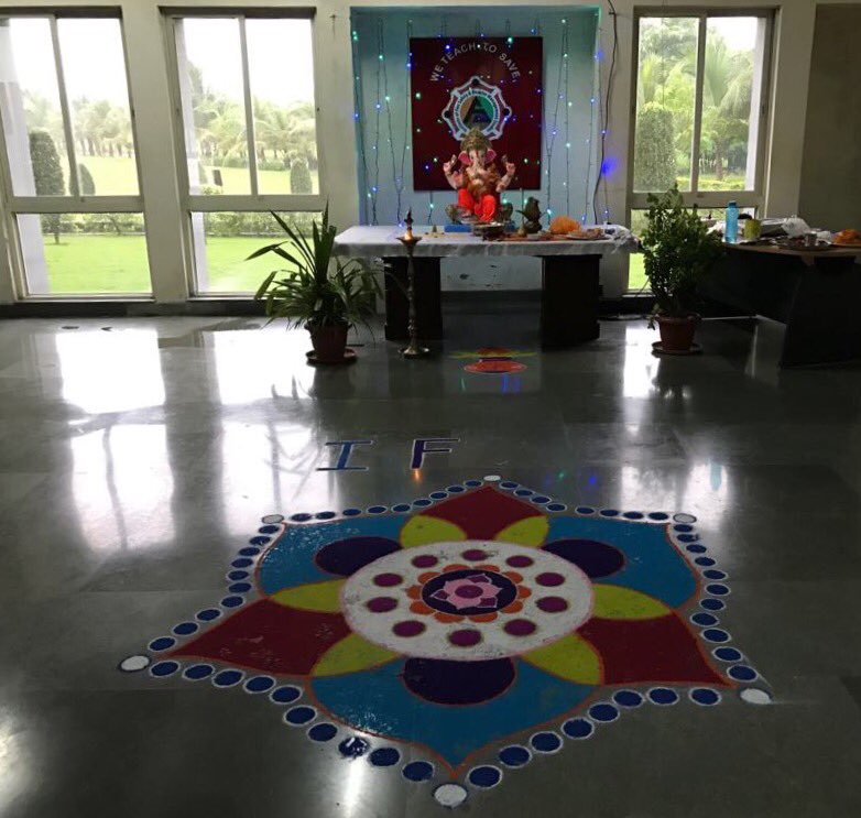 SVMahurkar's tweet photo. #GanpatiBappa at our Institute #IFSDMS created by our students #BappaMorya https://t.co/GdvlqUh3m6
