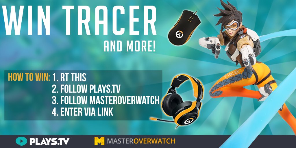 OfficialPlaysTV's tweet image. We've teamed up with @MasterOverwatch , so we're giving away a TRACER STATUE and more!! 
ENTER HERE: bit.ly/MOWGiveaway 

#Overwatch