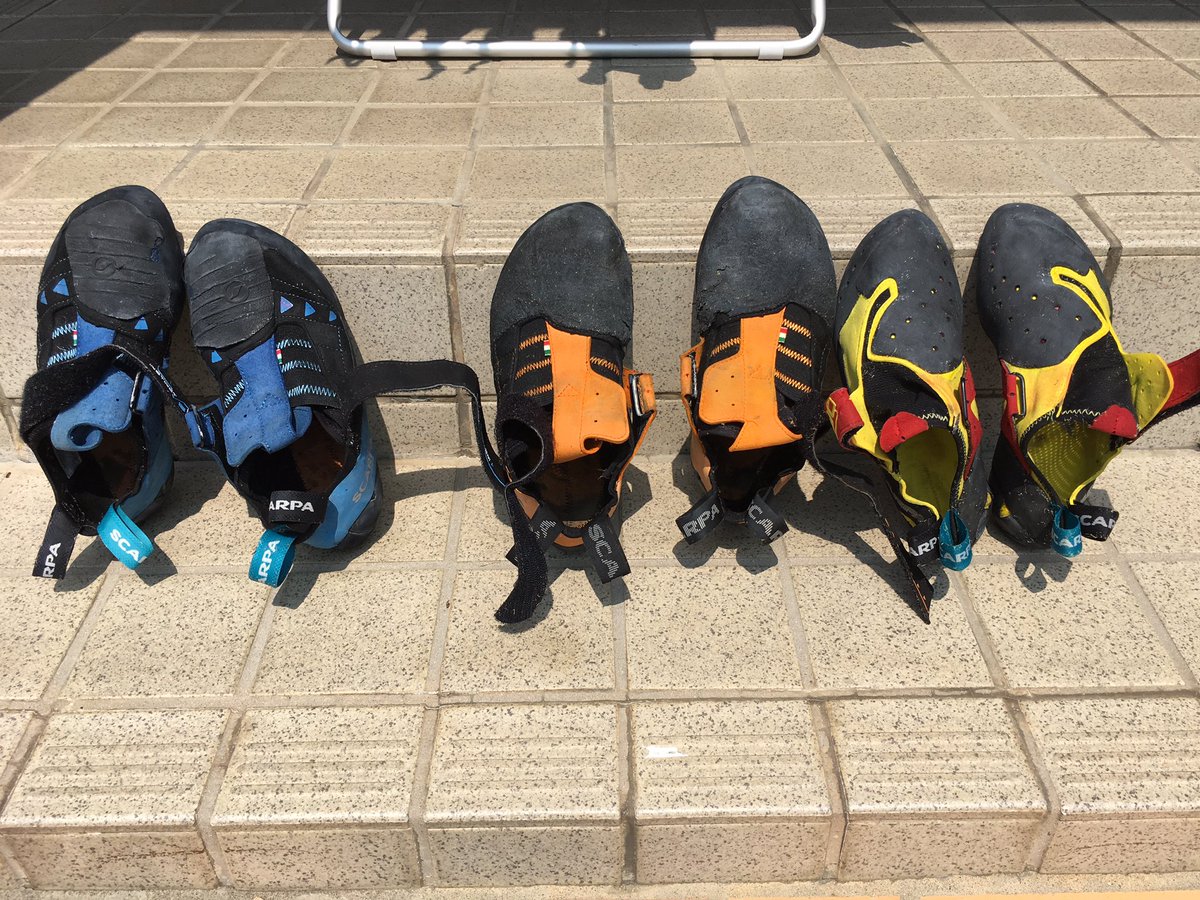 JMIZC's tweet photo. 天気が良かったからシューズを洗おう!
さすがにハイアングルはパルプシャンクだから洗えないけど。
#SCARPA
#InstinctVS
#InstinctVSR
#DRAGO
#高圧洗浄機で洗う
#汚れの落ち方半端ない https://t.co/bwFxui8TfE