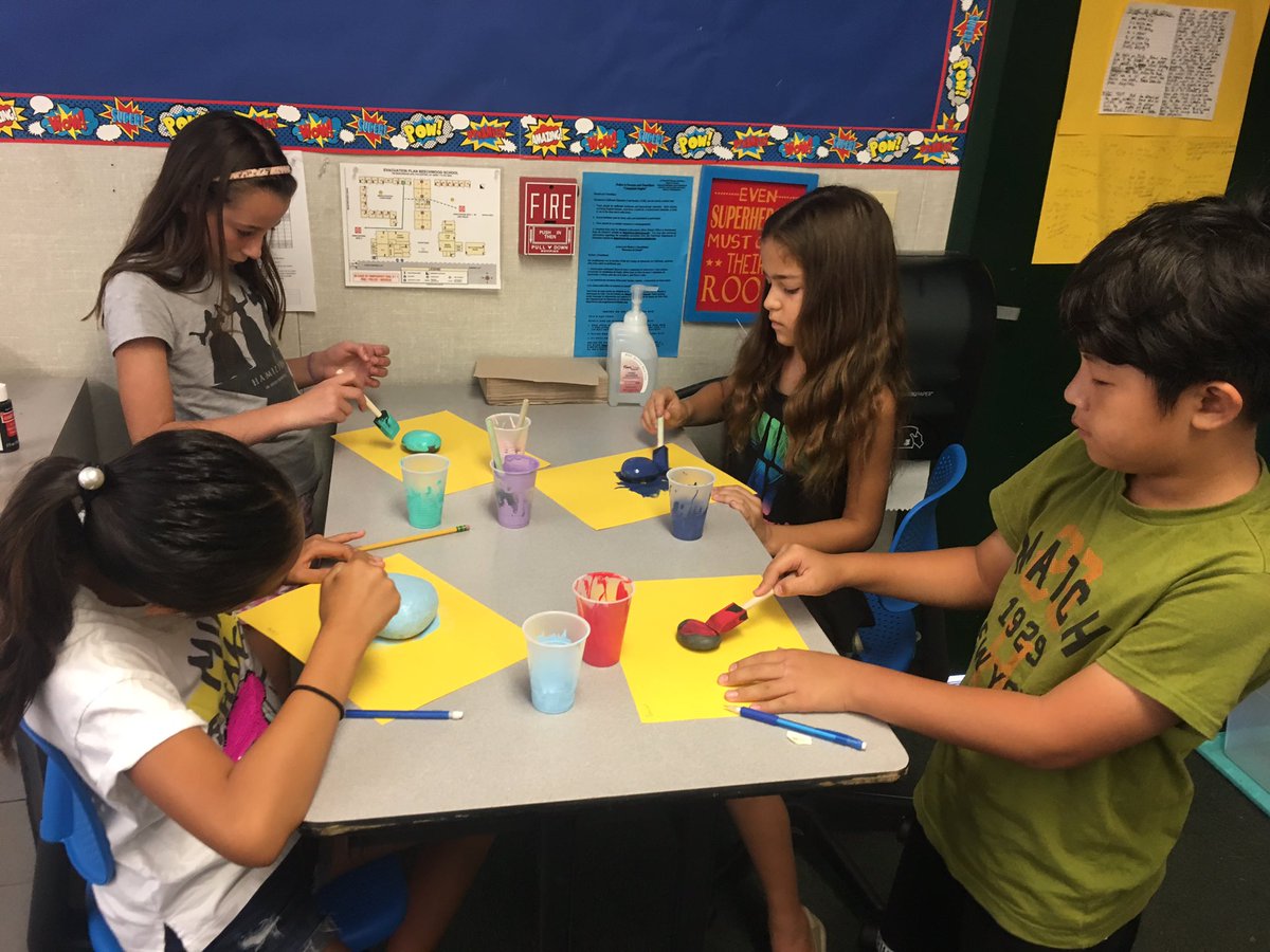 BW5Cherry's tweet photo. Painting our rocks for our 5th grade kindness garden! #bwbobcats #bekind #positivityrocks https://t.co/iHEZGR8o3b
