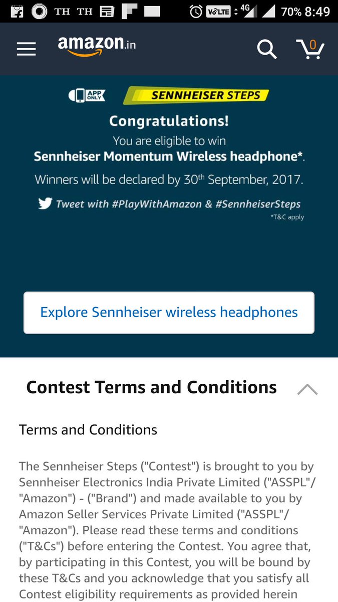 Great earphones, fingers crossed 
#PlayWithAmazon #SennheiserSteps