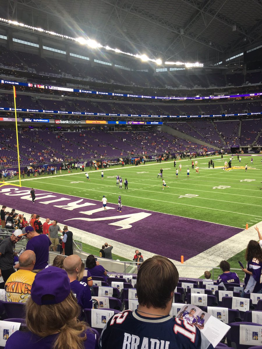 The G.O.A.T was sitting in front of me at the Vikings game