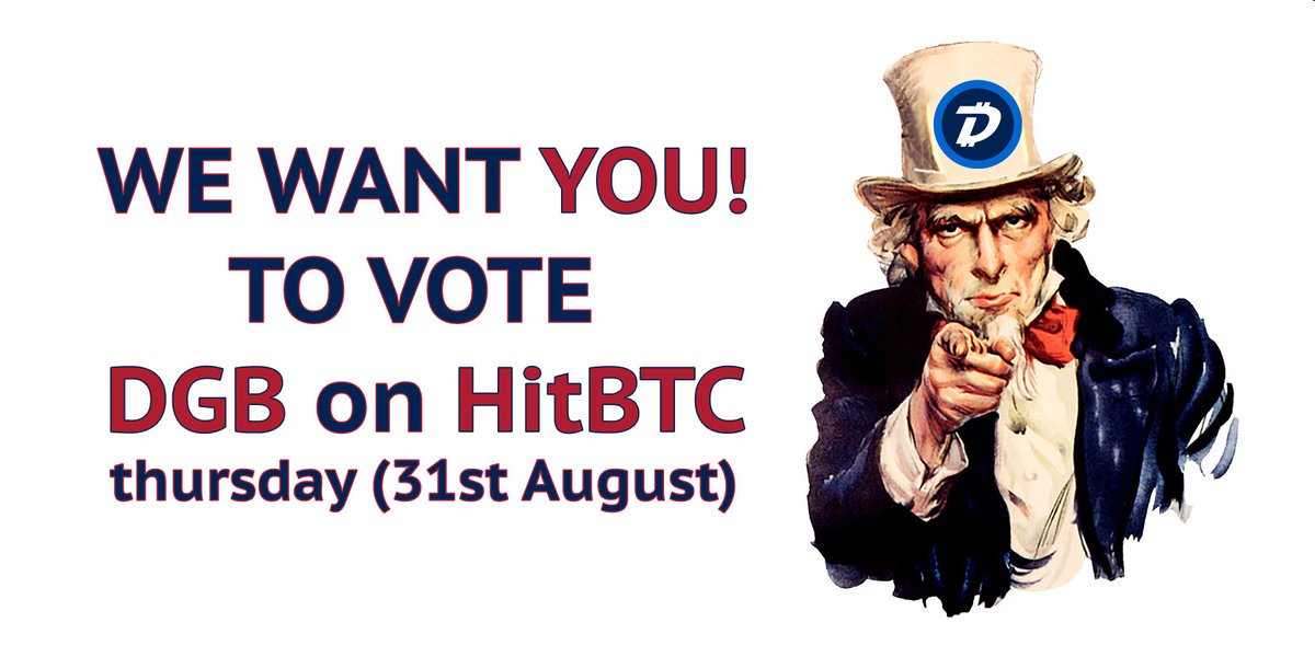 myelevenacres's tweet photo. Voting will begin on Thursday to add $DGB to HitBTC exchange. Follow @HitBTC and vote Thursday. @DigiByteCoin @jaredctate https://t.co/U1xsRRBmDV