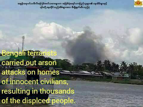 #KofiAnnan 
Bengali terrorists carried out arson attacks on homes of innocent civilians, resulting in thousands of the displced people.