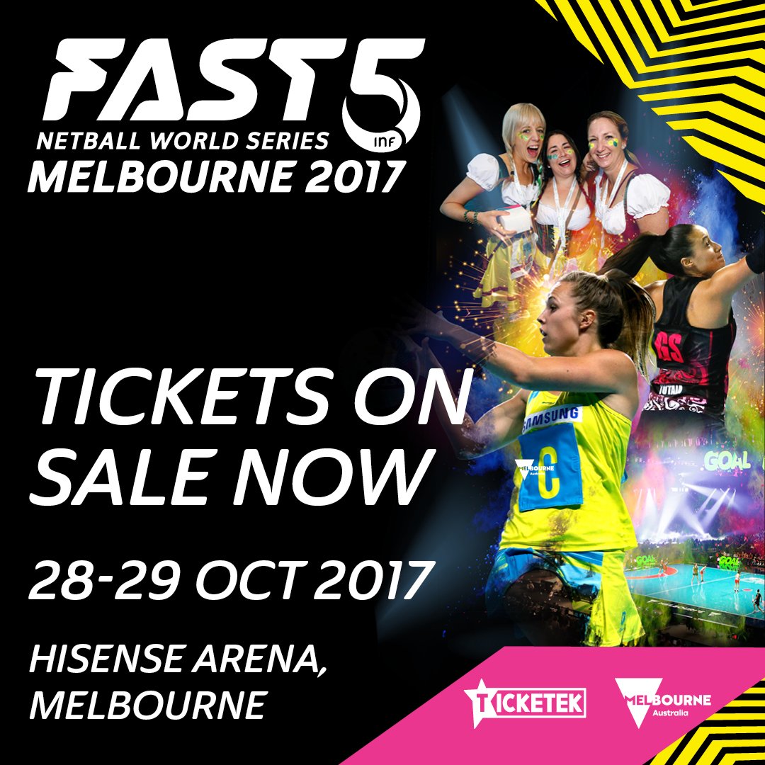 Melbourne's tweet photo. .@Fast5Netball is 'here if ya need' in October featuring the world's best and only in Melbourne. Tickets https://t.co/FdmZ7kE76H https://t.co/eRgsaMGzCZ