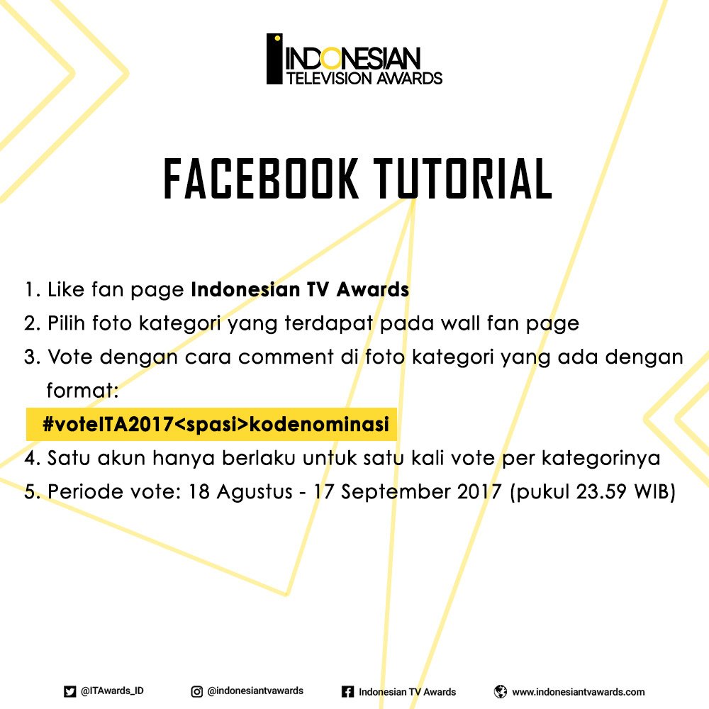 ITAwards_ID's tweet photo. Tutorial VOTE, yuk di share agar teman kalian tidak salah untuk voting Nominasi pilihannya. https://t.co/k9TefgqTTQ
