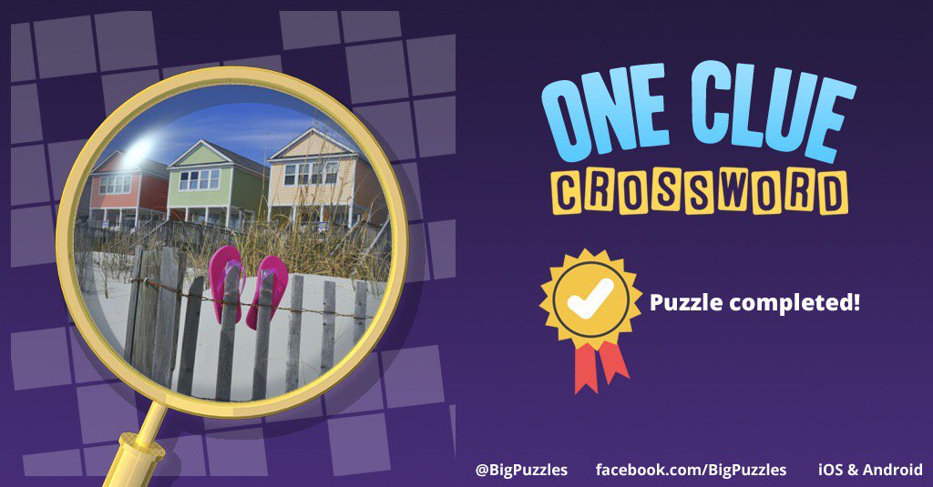 JessMac07's tweet photo. I completed a puzzle in One Clue Crossword. Play now for free!
https://t.co/bzYKl6cv2Q #OneClueCrossword https://t.co/3BIQQHnInf