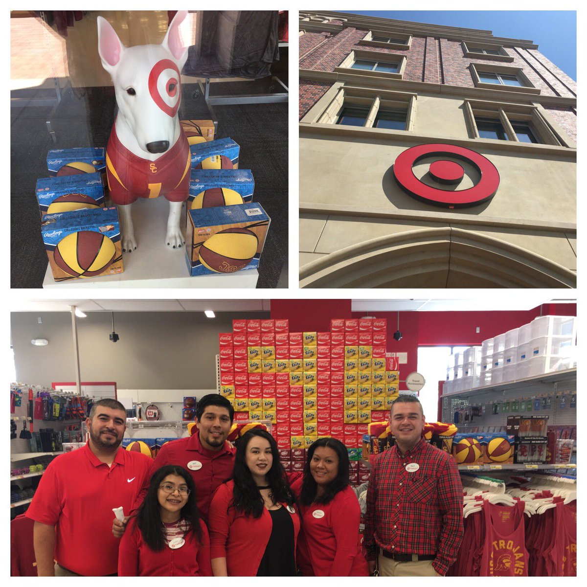 The USC Target store team is getting ready for the first home game and tailgate party👍🏼🎯@TonyCostanzoTGT