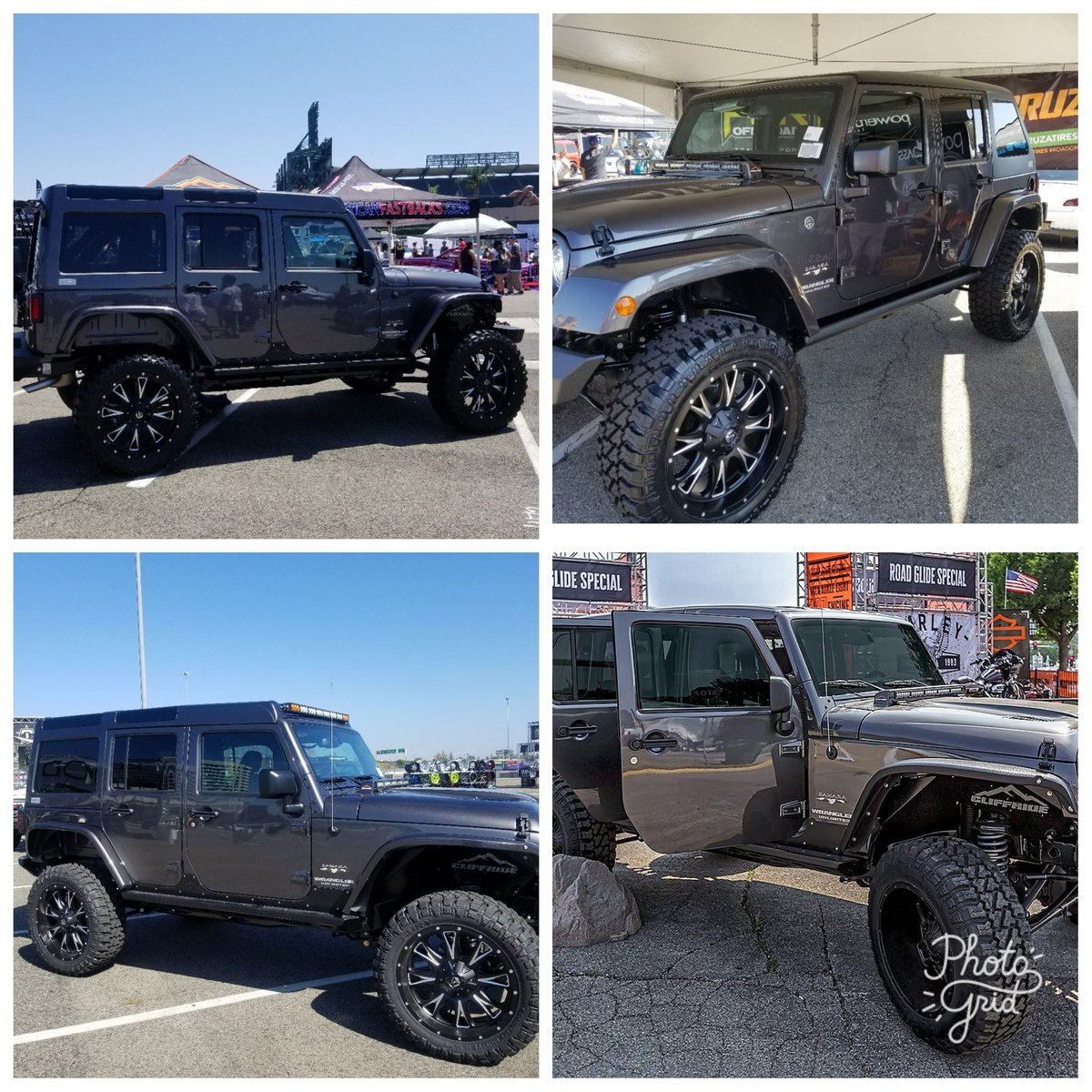Jeepfastback's tweet photo. #americanfastbacks new builds #urbanassault and #reloaded featuring new #Pathfinder top, cowl lights and incredible sounds by #jr_audio https://t.co/Y5Ku96ujdX