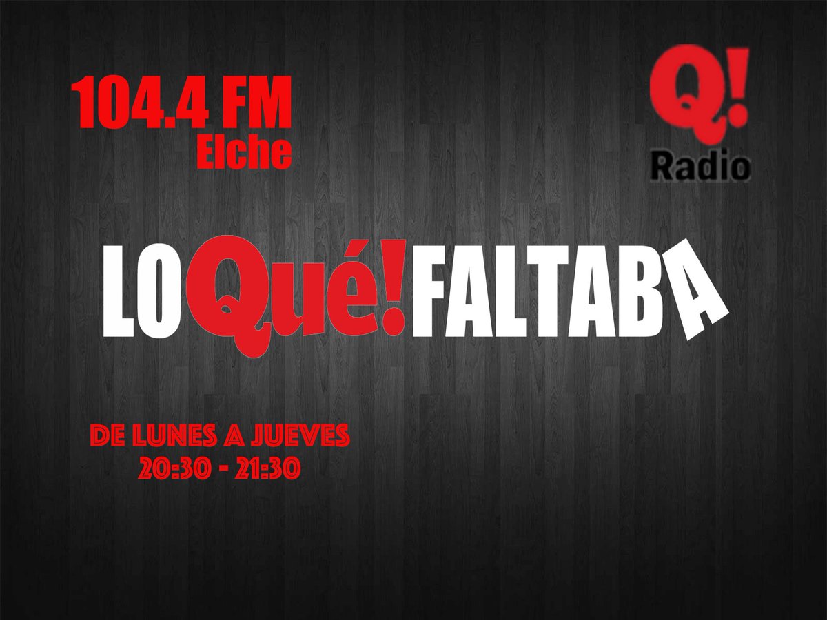 Onda_ilicitana's tweet photo. El lunes 4 damos la bienvenida a "Lo Qué Faltaba" un programa diferente, con temas muy dispares y un toque de humor! ;) #Loquefaltaba https://t.co/NBIqSLiIhH