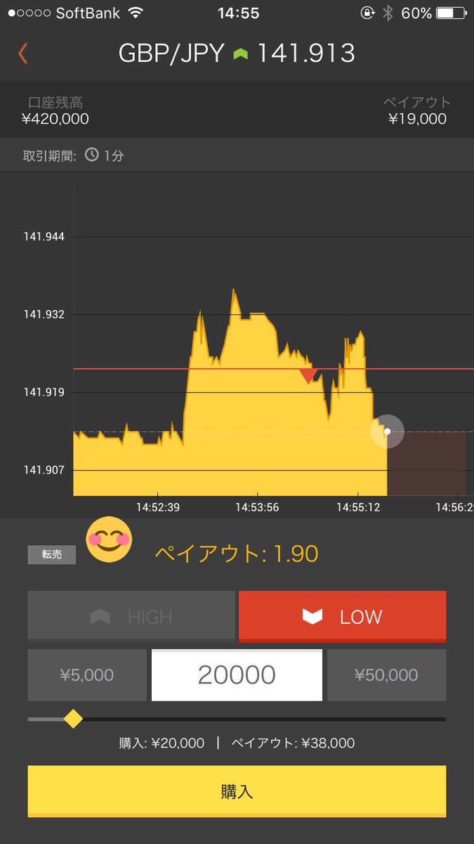 Ramhighlow's tweet image. 10分ちょっとで3万円以上の利益✨✨

バリナリーだとこんなにも簡単に稼げてバイトとかバカバカしいですね🤣🤣

私は本当にバリナリーに出会えて人生変わりました😊✨

興味ある方いつでもDMお待ちしてます💕🍀