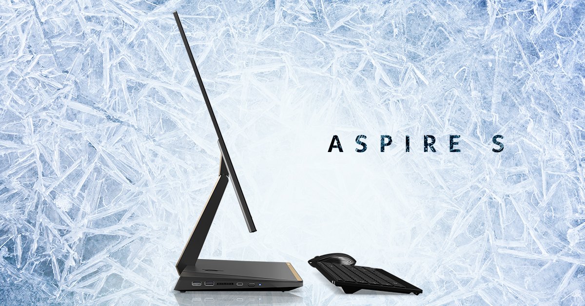Acer_India's tweet photo. As Acer's thinnest all-in-one desktop, the #AspireS 24 adds luxury to the modern lifestyle. #NextAtAcer #IFA2017 https://t.co/j4TfjhQe4s