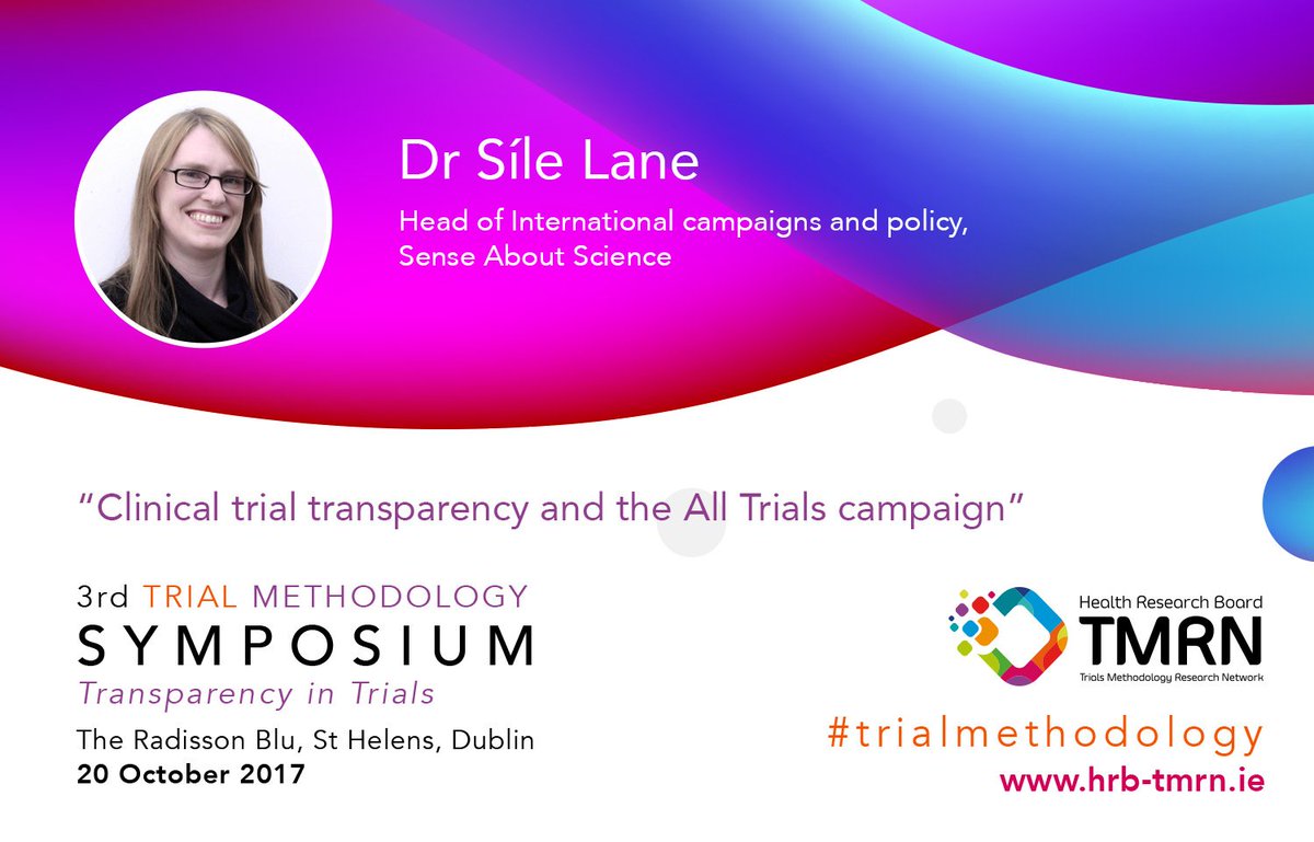 hrbtmrn's tweet photo. @sile_lane is joining us this Oct to discuss #TransparencyinTrials Are you joining this discussion? Register now https://t.co/mq1kJWzQOg https://t.co/RdsGOf9VGX