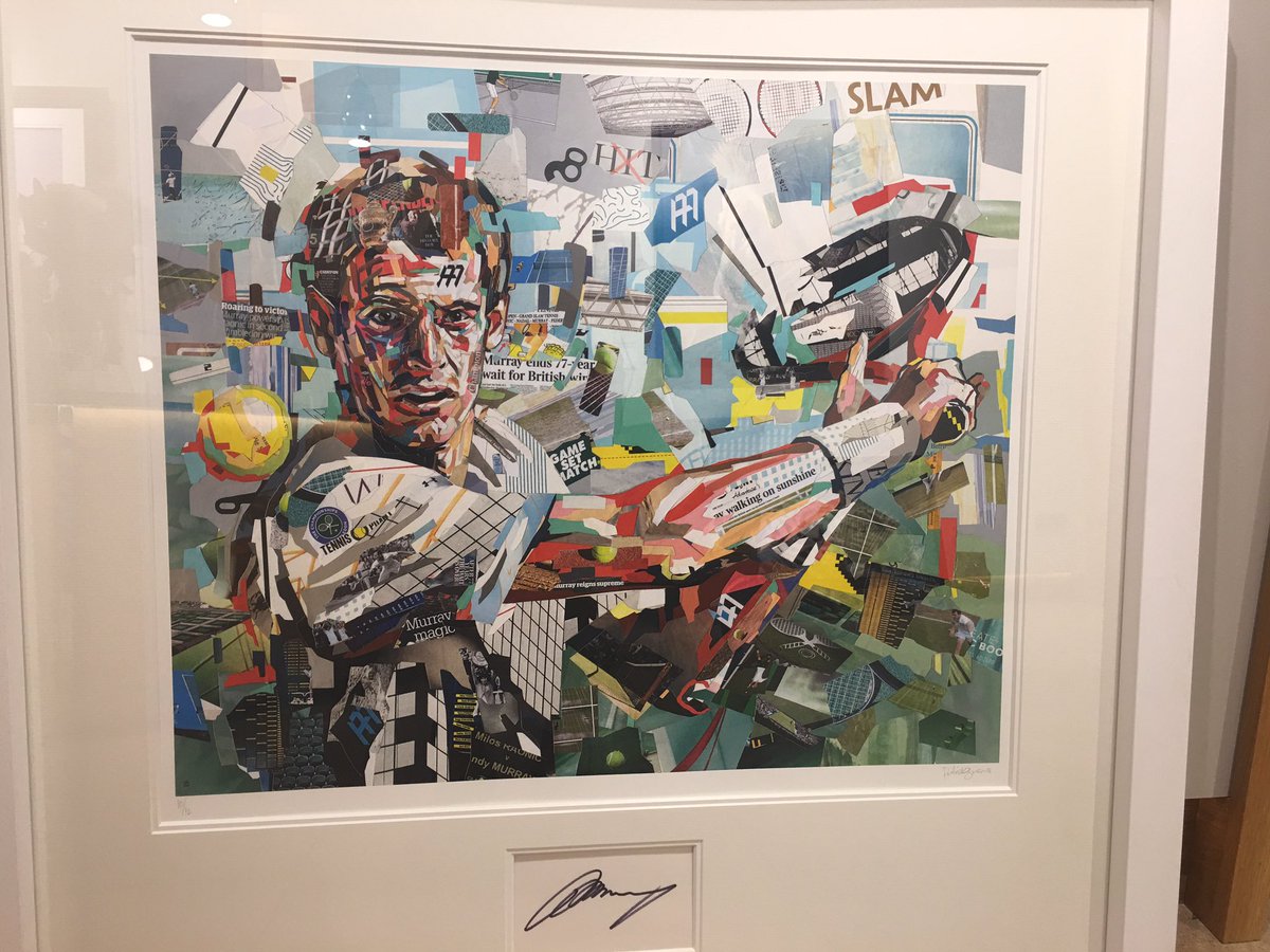 10/12 raffled 4 Royal Marsden &amp; Sutton Tennis Youth Program by PATRICK BREMER signed by Andy Murray. £10 ticket w/great odds. 01932 863442