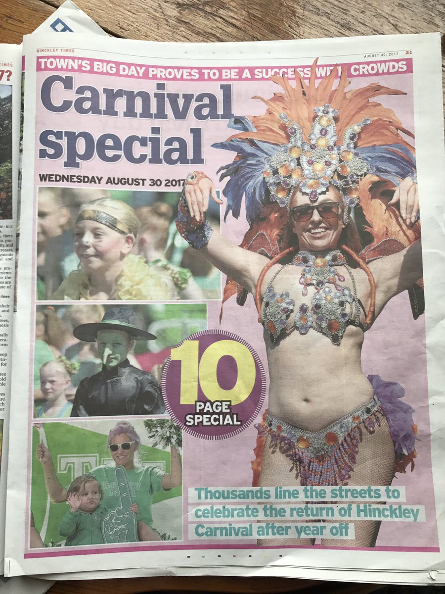 HT_Carnival218's tweet photo. Check out the 10 page pull out in @hinckleytimes today 🎉🎉 thank you 🎥🎬🎥🎬🎥🎬 #hinckleycarnival2017 #photos #memories https://t.co/un7EKWaTXi