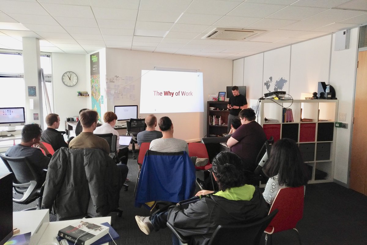 RedNinjaStudios's tweet image. Big thank you to James for his insightful presentation for the team yesterday! #ListenThinkDo