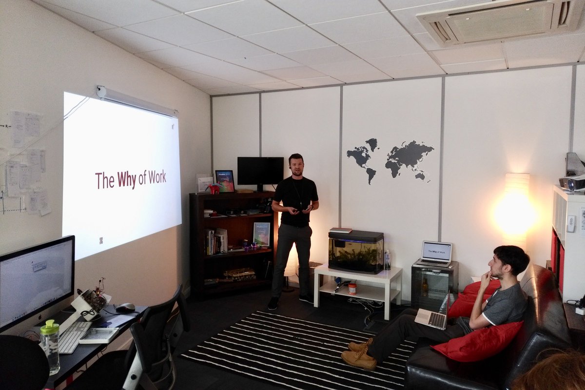 RedNinjaStudios's tweet image. Big thank you to James for his insightful presentation for the team yesterday! #ListenThinkDo