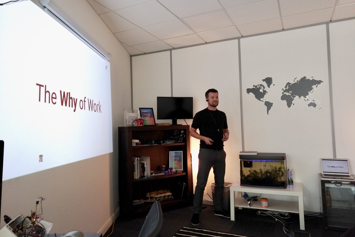 RedNinjaStudios's tweet image. Big thank you to James for his insightful presentation for the team yesterday! #ListenThinkDo