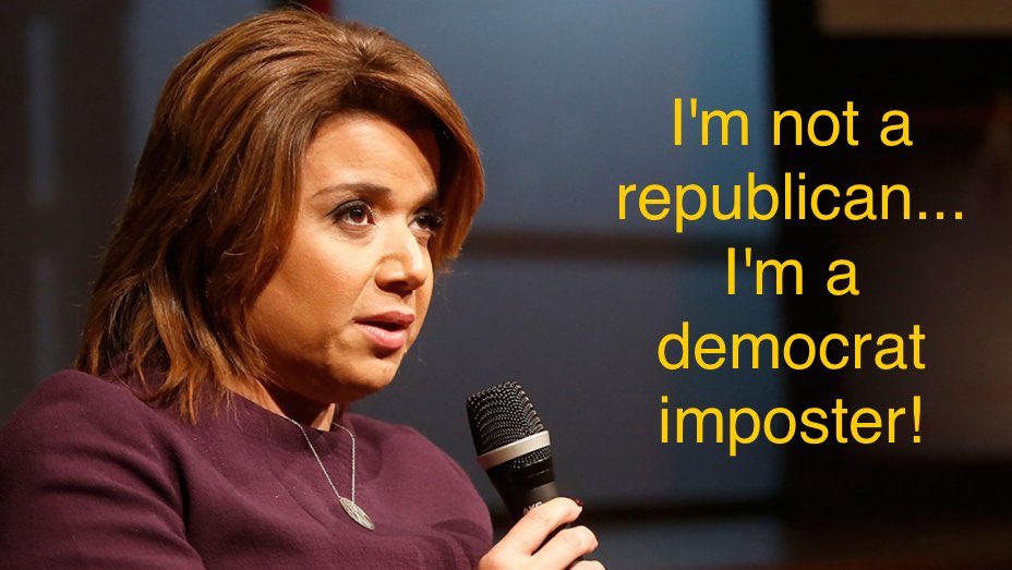 5U5ie777's tweet photo. Anna Navarro @ananavarro is not a republican but a democrat imposter who is hostile to @POTUS Trump! #fullofhatred https://t.co/533Zl2jiWQ