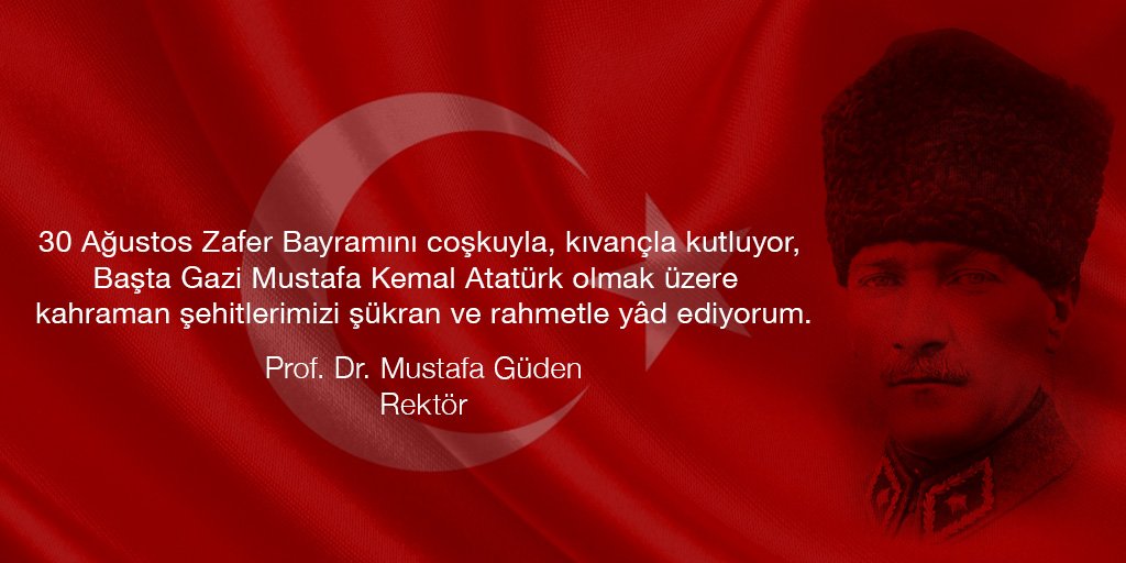 30 Ağustos Zafer Bayramı kutlu olsun.