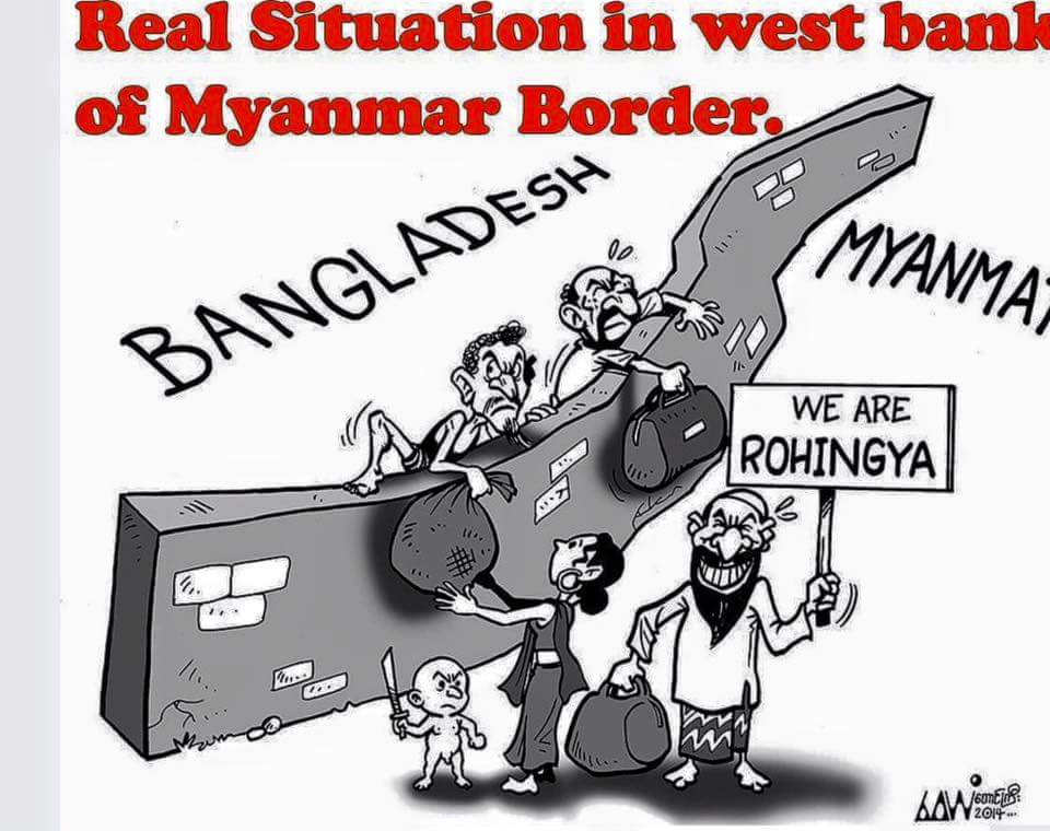 #UN 
This has been for years

Currently Bangali terrorists are trying to drive out local ethnic Rakhine people by barbaric  killing .

.
