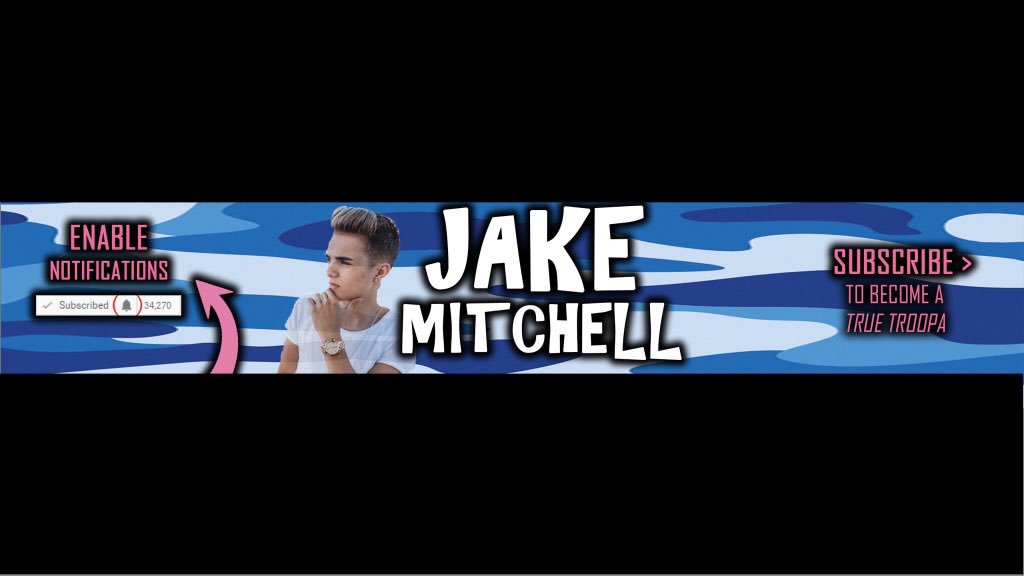 ItzBenjannnn's tweet photo. @JakeJMitchell Made This YouTube Banner / Piece Of Art For You. I Hope You Like It #True #TrueTROOPA #Troopa4LIFE https://t.co/noRl2laR20