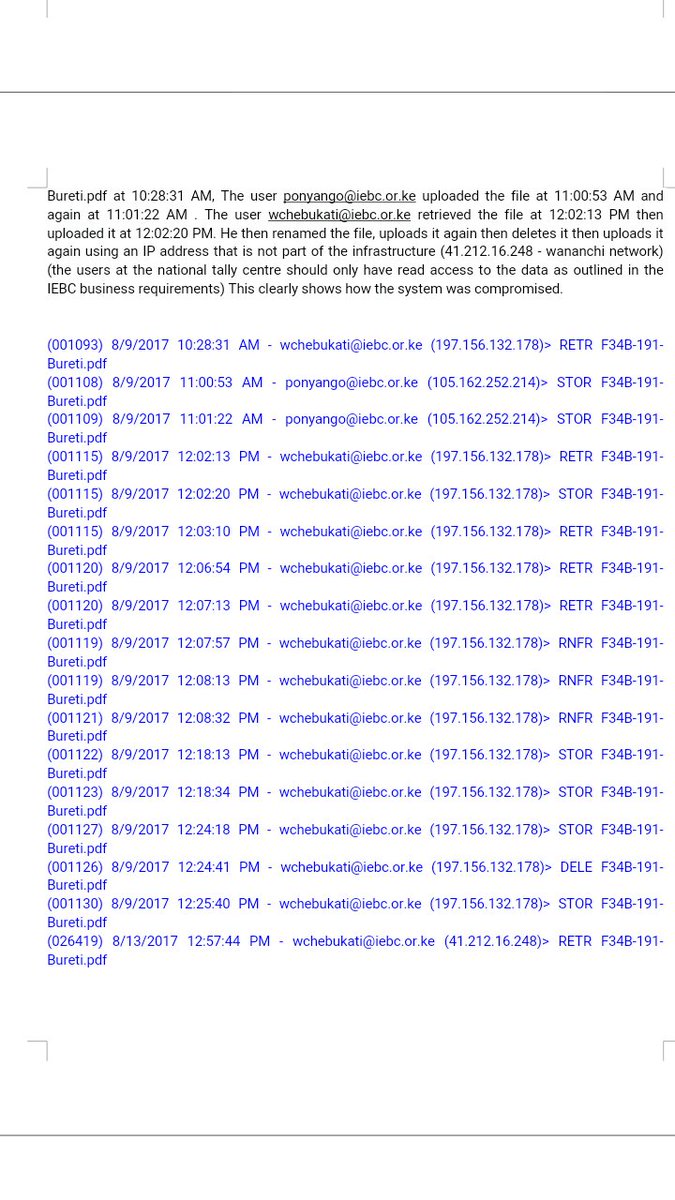 ItsMutai's tweet photo. Server logs that actually tampered with this elections. And it shall come to pass that those who stole the election can't hide anymore! https://t.co/DLYC1jqlRl