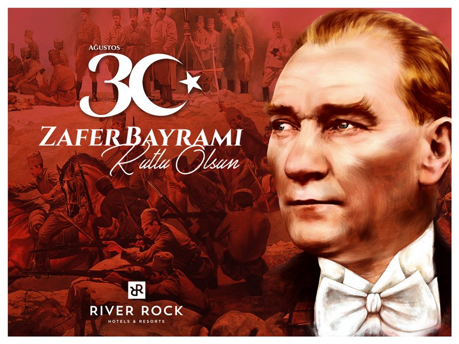 riverrockhotels's tweet photo. Happy August 30th, Victory Day of Republic of Turkey.
30 Ağustos Zafer Bayramı Kutlu Olsun.

#VictoryDay #30AğustosZaferBayramı https://t.co/p8zaLByctD