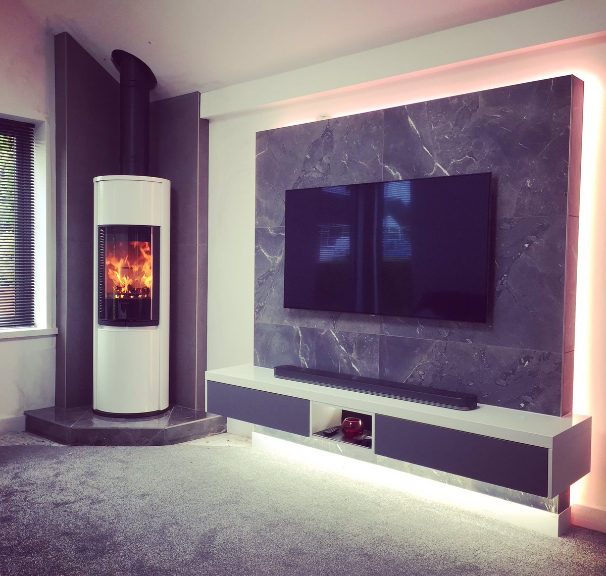 Yesterday's masterpiece <a href="/ConturaPhil/">Phil Wood</a> #conturastoves #woodburner #bury #stoves #manchester #interiordesign #highend #commercialdesign #living