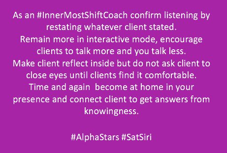 AlphaStarsAoE's tweet image. As an #InnerMostShiftCoach time &amp;amp; again become at home in ur presence &amp;amp; connect client to get answers from knowingness
#AlphaStars #SatSiri