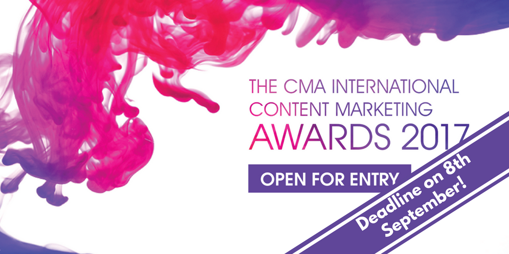 the_cma's tweet photo. The International Content Marketing Awards deadline for entries is next Friday 8th of September, don't miss out! https://t.co/Ru2EYzyyNp https://t.co/37zt8xXwu2
