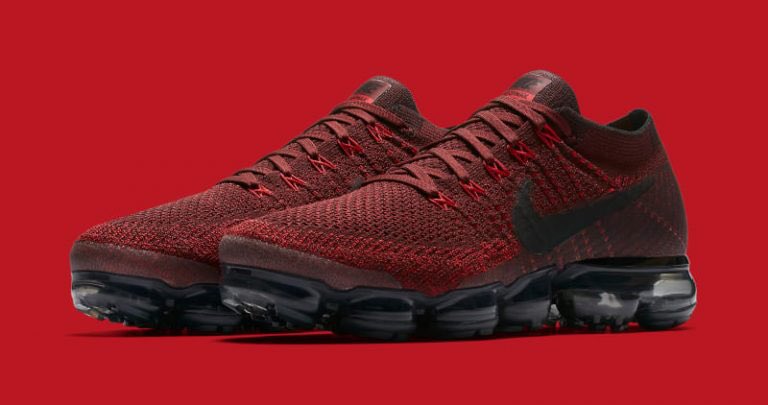nike vapormax flyknit dark team red