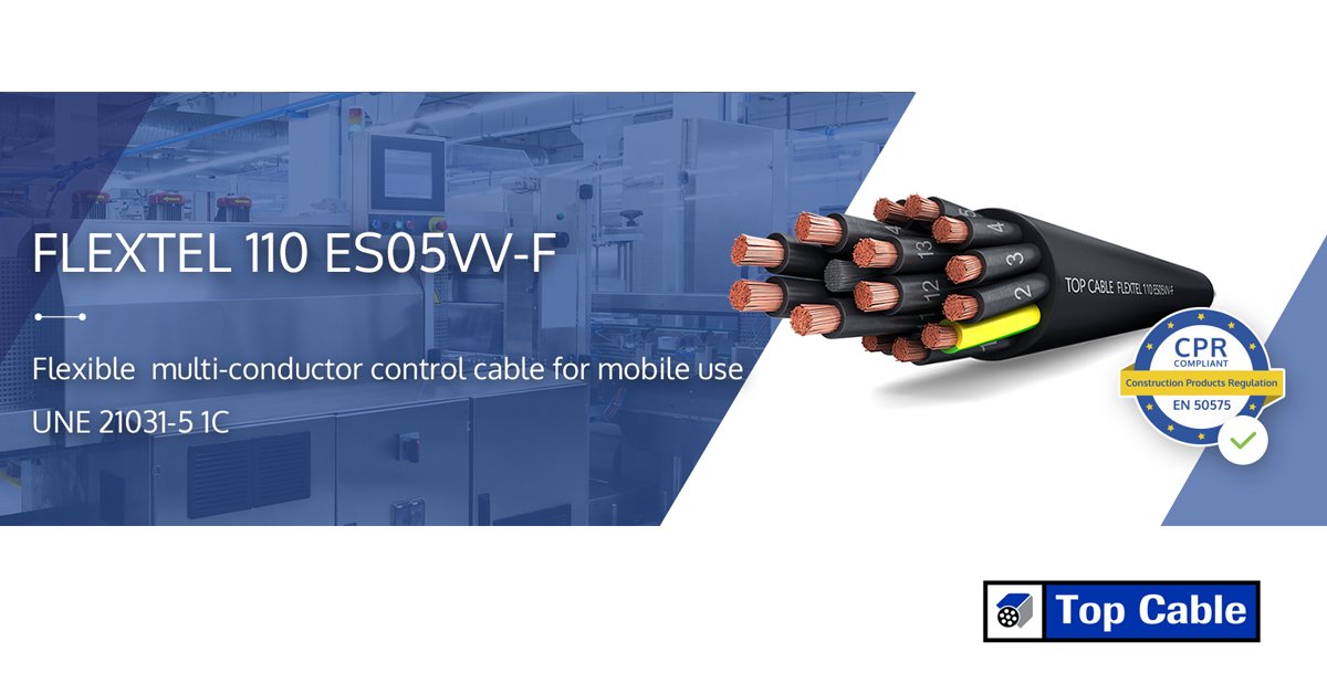 Top_Cable's tweet photo. Flexible multi-conductor control cable for mobile use. https://t.co/N1Avc12HYp
#topcable #electriccables #Cable #flextel #flextel110 https://t.co/CXnWqjDkRD