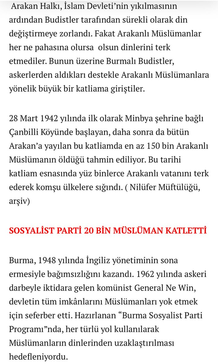 fatihtezcan's tweet photo. RT Myanmar Arakan'ın Özeti:
İngiltere sömürüyor
Sosyalistler öldürüyor
Budistler sürüyor.
Hepsinin susması normal.
Hepsi yoldaş hepsi katil. https://t.co/qRIL3V5a8k
