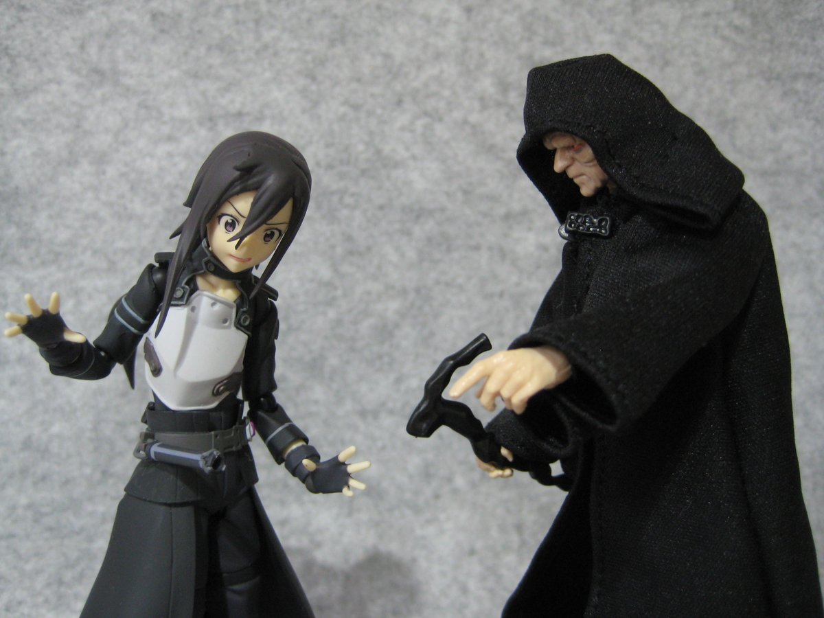 debu140140's tweet photo. #fignma #figma写真部 #ブンドド #オモ写 #SAO #ソードアートオンライン 
皇「ちょいと貸してみ、フォン」
キ「！！」
皇「いい色だ」
皇「返すぞ」
皇「また会おう少年・・・」
シ「キリト君知り合い？（GGOにあんなキャラいたかしら）」
キ「初めて会う人だよ」 https://t.co/wcSklM4PWl