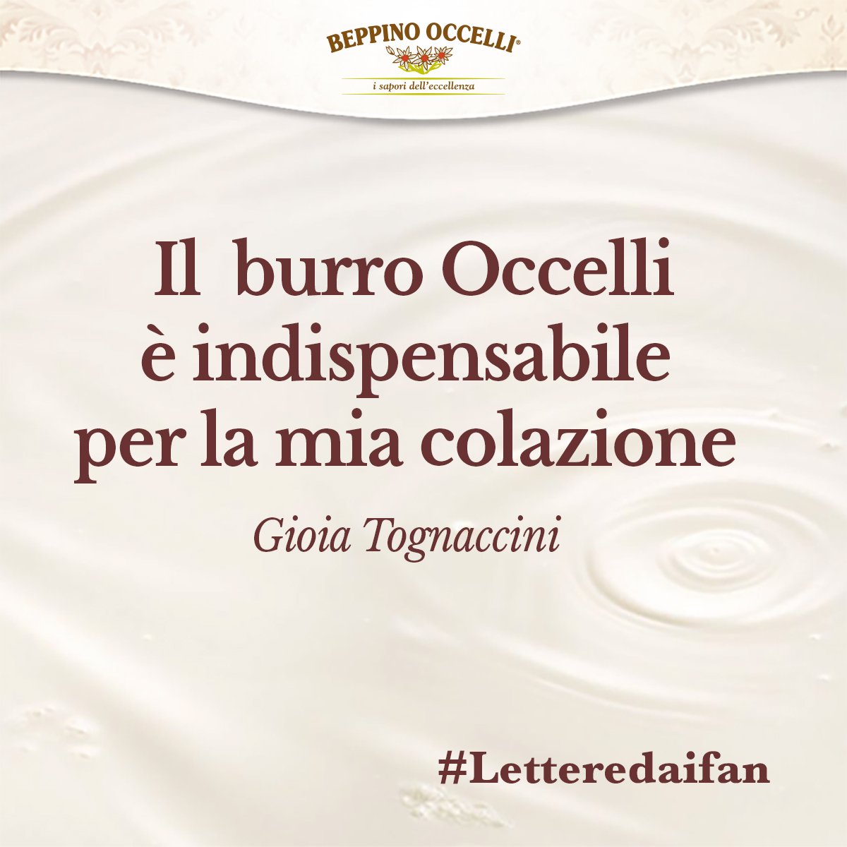 #letteredaifan #fan #grazie #thanks #beppinooccelli #burrooccelli #burro #gourmet #quality