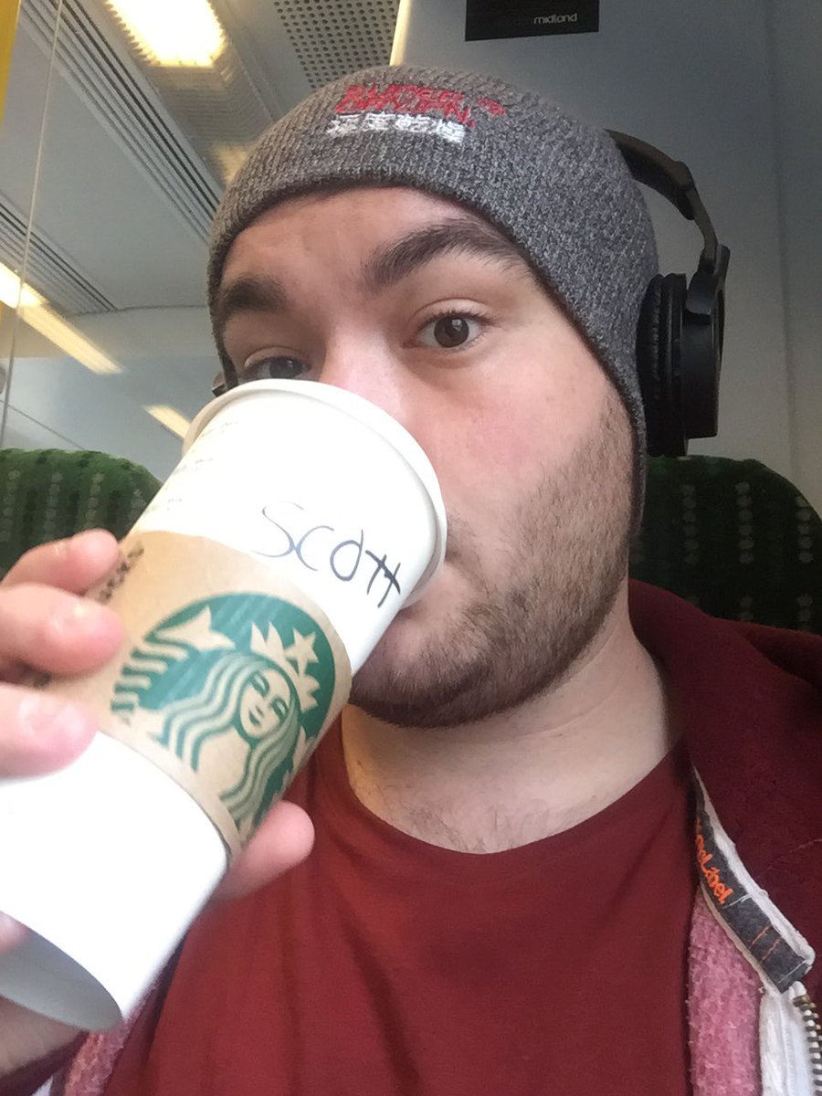 Day 1 of tour rehearsals! On train pumped up with a large amount of coffee with Sincerely, Me blasting on my headphones :D #pumped #acting