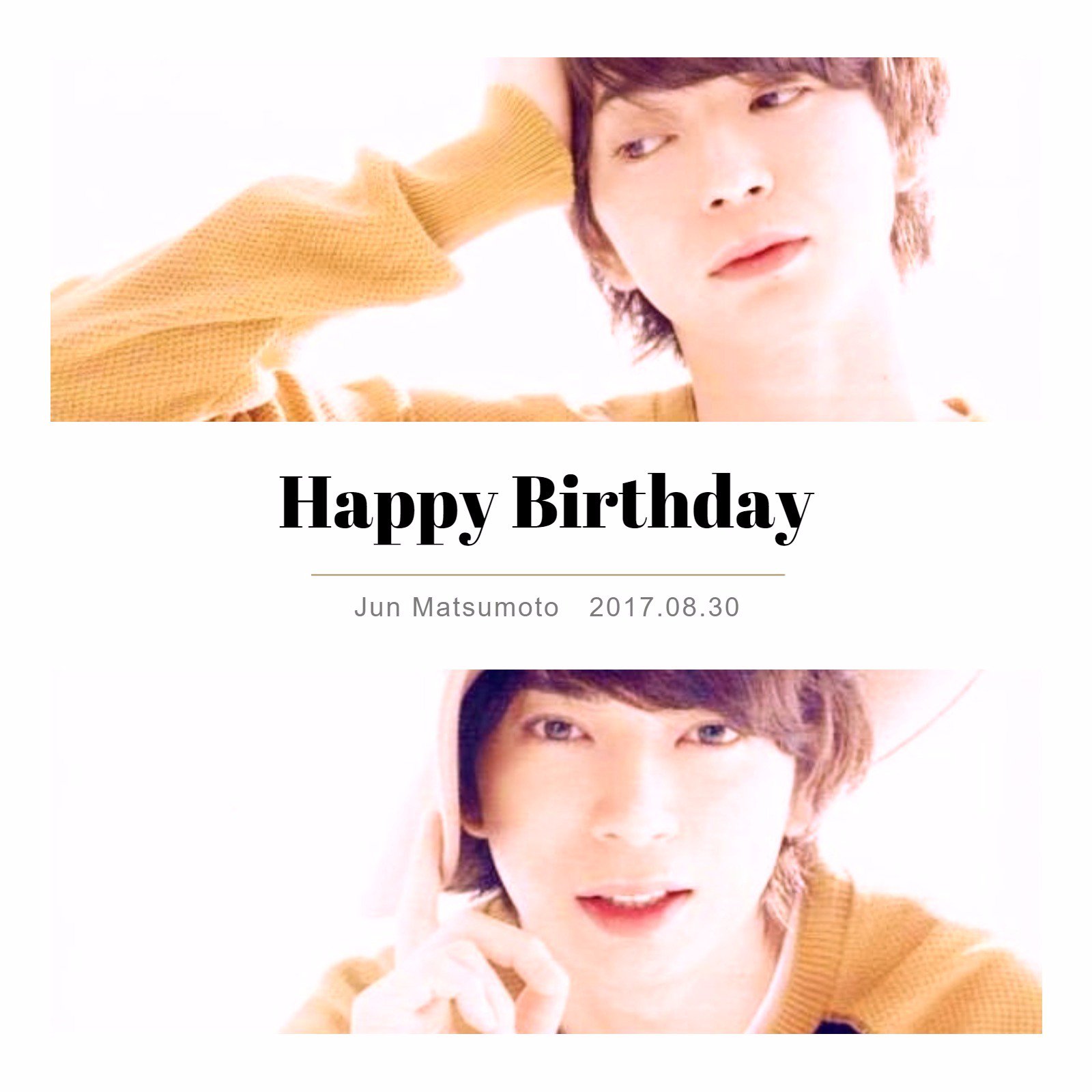 Jun Matsumoto HAPPY BIRTHDAY                                                  
