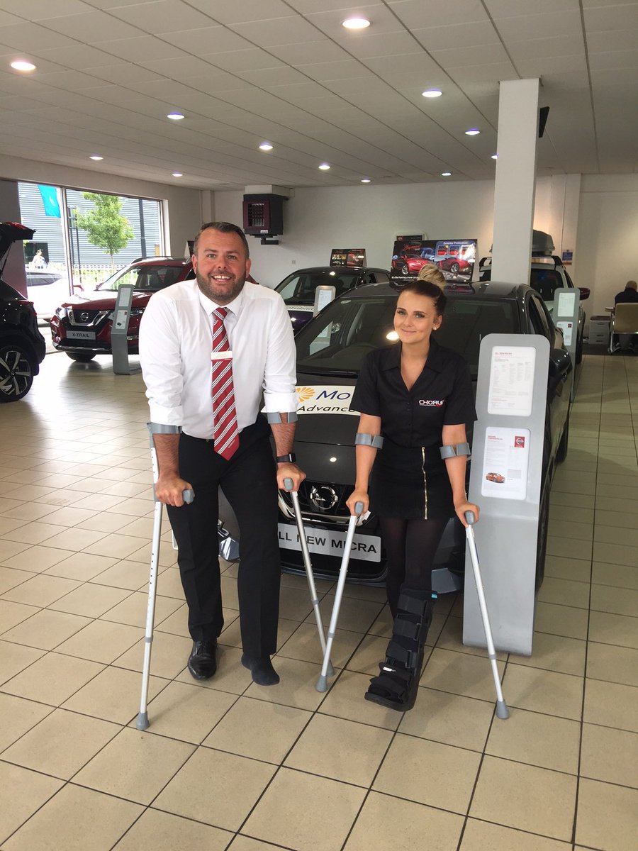 Chorley_Group's tweet photo. Our Wigan Warriors broken ankles &amp; sliced open feet can't stop our #Wigan team from the new reg action 👍🏼 #GO67 #Nissan #ChorleyGroup #Wigan https://t.co/sPJK7r6Ll1
