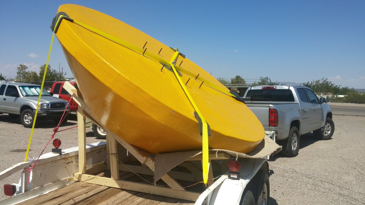 Atmocean's tweet photo. #WaveEnergy #WaveRider buoy departs. Anything missing? #WideLoad...shipped as reg traffic, 8 to container, local resources #SmallIsBeautiful https://t.co/CLL16qAntq