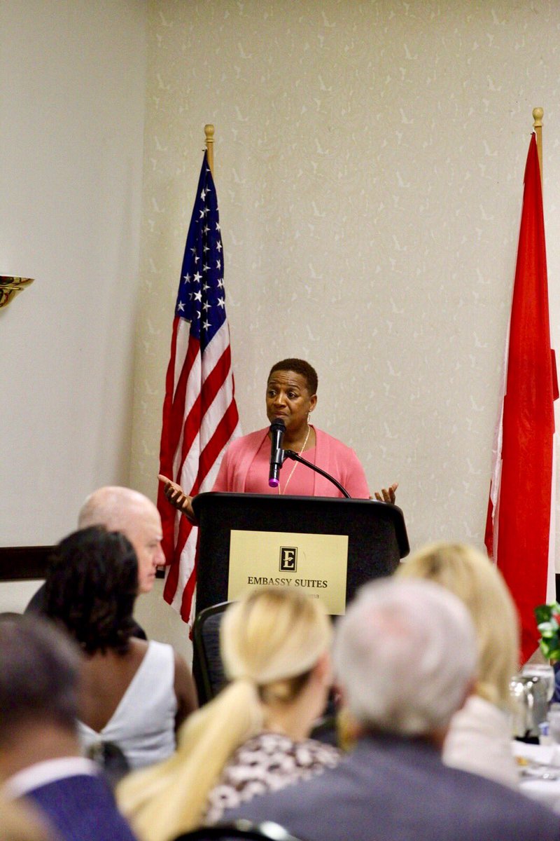 DoD DCIO for Cybersecurity Essye Miller shares insight with educators &amp; local business at the Diversity in STEM Educators Forum. #AFITC2017