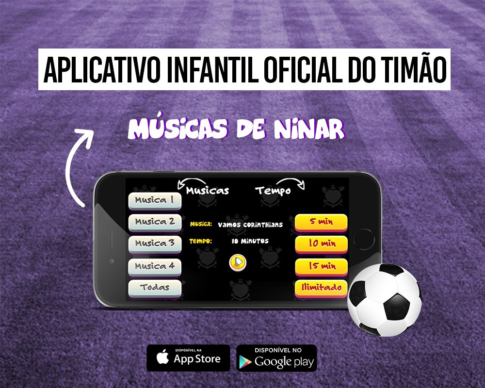 TimaoFanatikids's tweet photo. Músicas de ninar do timão? No app infantil OFICIAL tem!
Baixe agora: https://t.co/ZTEepZuwej
#Timao #Corinthians #Líder #VaiCorinthians https://t.co/WyAOnphGKR