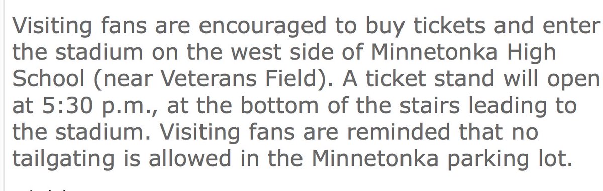 Eagan_Athletics's tweet photo. Football Fans headed to Minnetonka on Thursday read this! https://t.co/8qCzT1Y13A