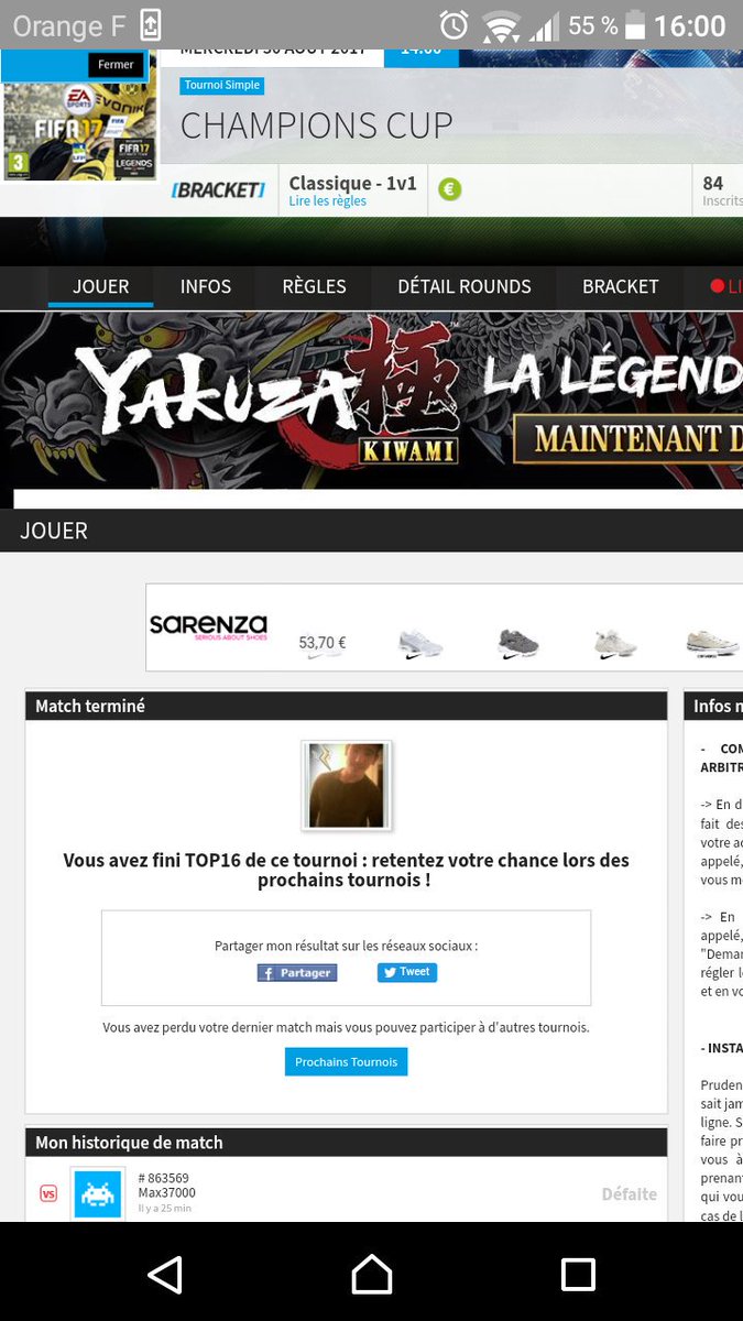 _Krolmaax2's tweet photo. @Glory4Gamers vos arbitrage sont pourries regardez je gagne 3-1 et je suis éliminer en 2sec sans que je mette ma preuve... https://t.co/aevi1wgmBx