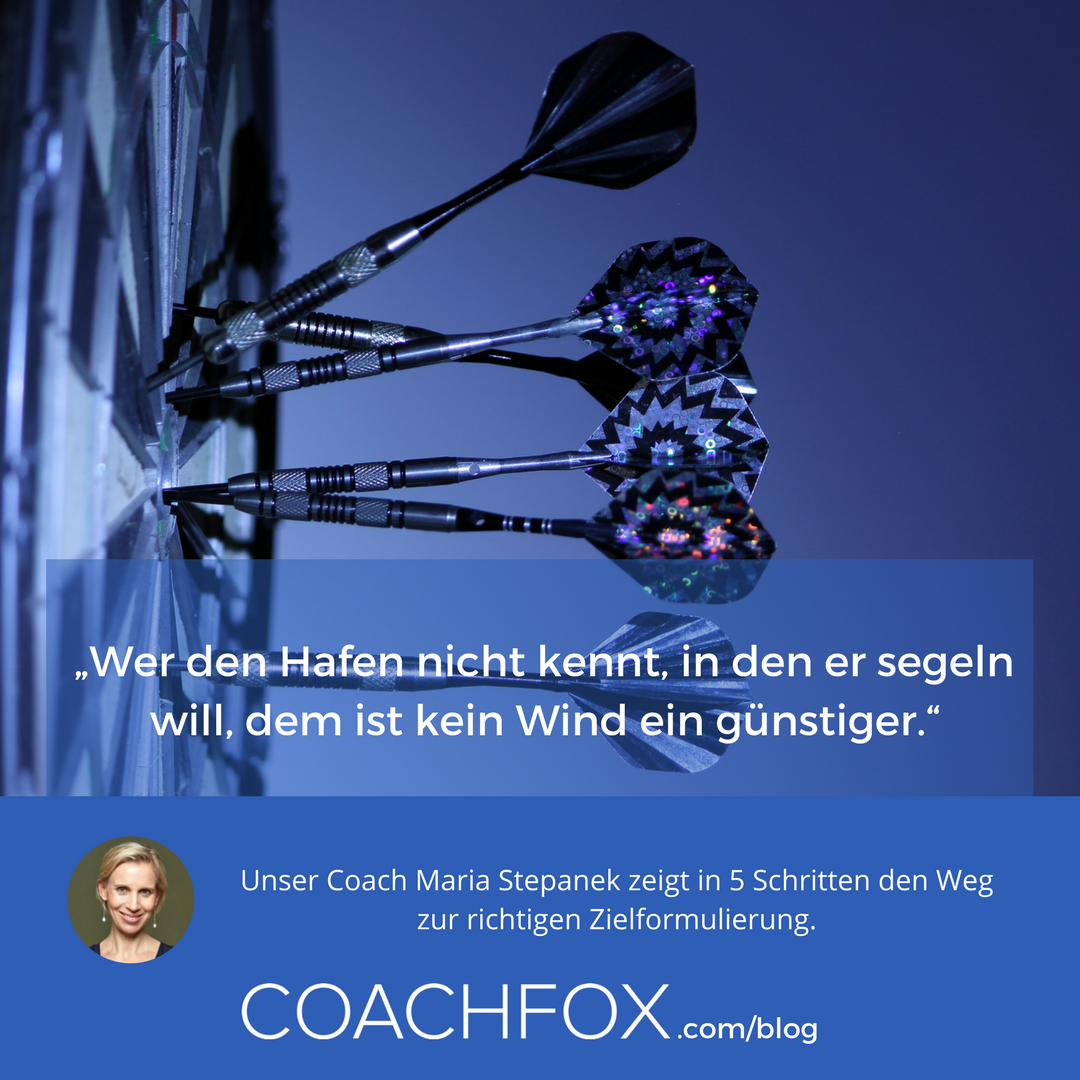 Unser Coach Maria Stepanek weiß, worauf es ankommt: Auf das Ziel und auf die richtige Zielformulierung. coachfox.com/eine-frage-des…