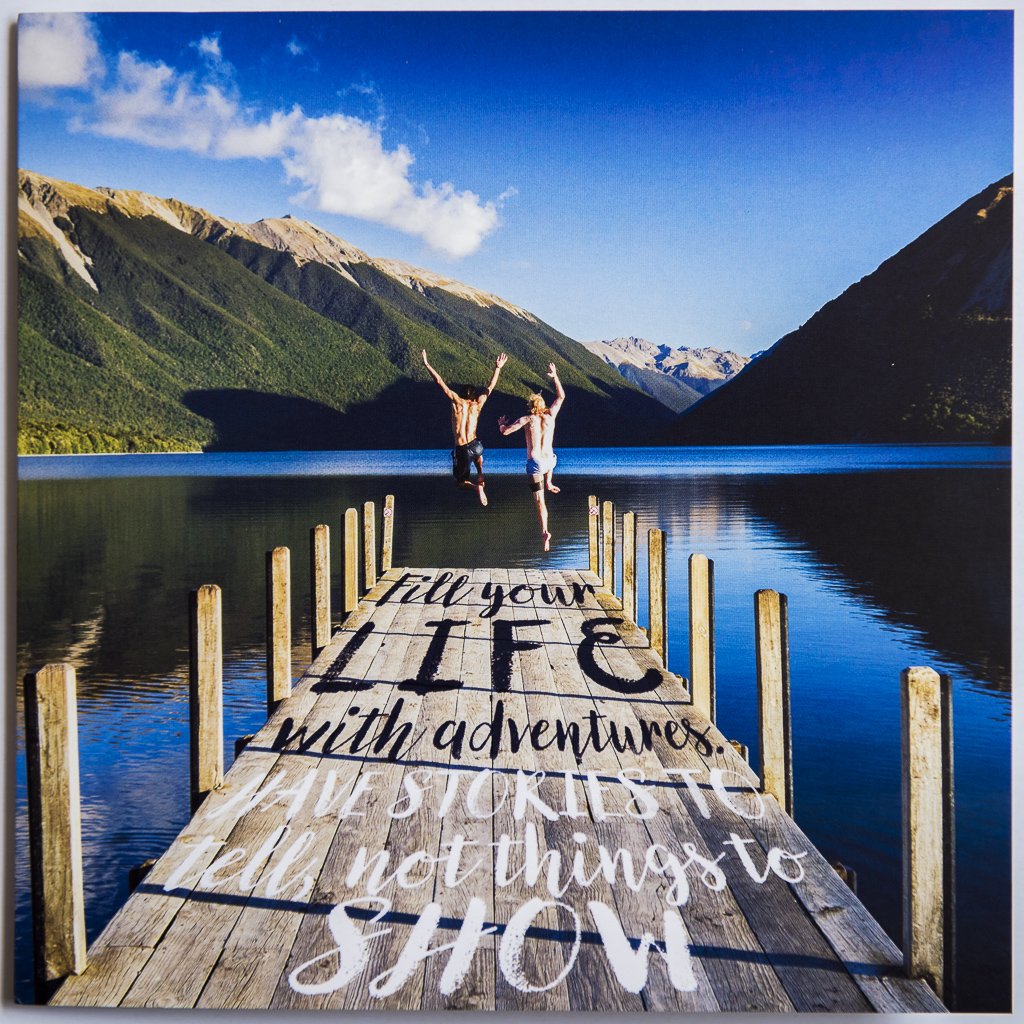 One of my images from New Zealand that's been published on a card. I live by this quote.